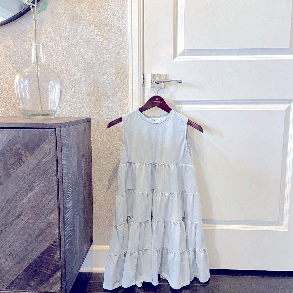 Shein girls dress size 11-12 years. Light blue. Worn once.